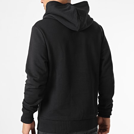Calvin Klein - Felpa con cappuccio con logo distorto 0075 nero