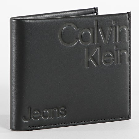 Calvin Klein - Portefeuille Monogram Soft Bifold 9876 Noir
