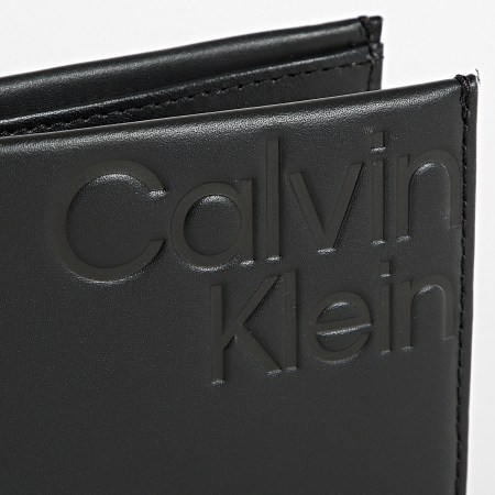 Calvin Klein - Portefeuille Monogram Soft Bifold 9876 Noir