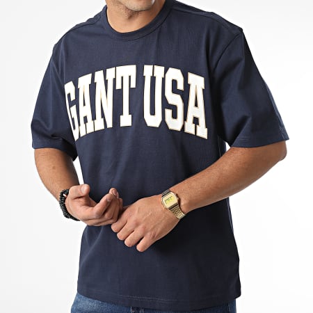 Gant - Tee Shirt USA 2003147 Bleu Marine