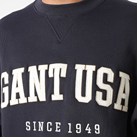 Gant - Top con girocollo oversize USA 2006044 blu navy