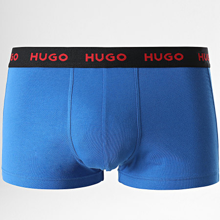 HUGO - Lot De 3 Boxers 50469766 Noir Rouge Bleu Roi