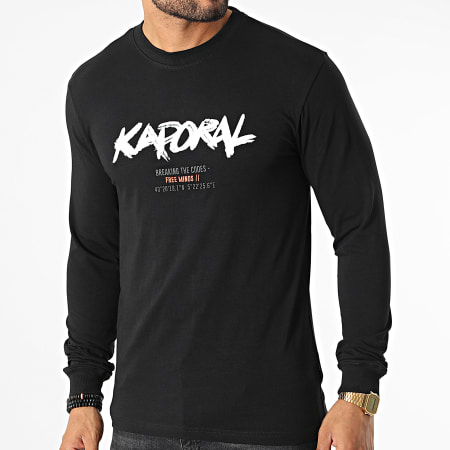 Kaporal - Camiseta Manga Larga Play Negro