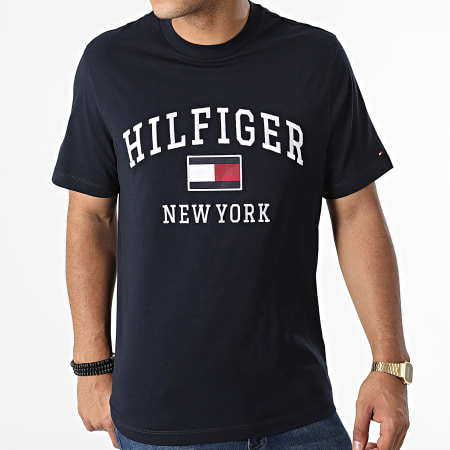 Tommy Hilfiger - T-shirt Modern Varsity 8218 marineblauw