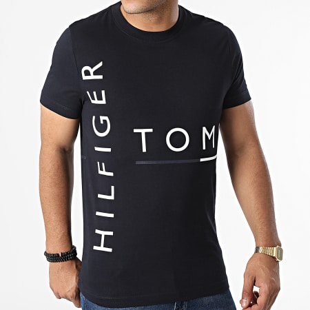 Tommy Hilfiger - Tee Shirt Graphic Off Placement 8786 Bleu Marine