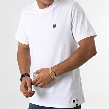 '47 Brand - Camiseta New York Yankees Base Runner Bordado Eco Blanco