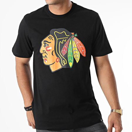 '47 Brand - Tee Shirt Chicago Blackhawks Noir