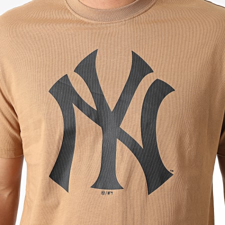 '47 Brand - Tee Shirt New York Yankees Imprint Echo Marron