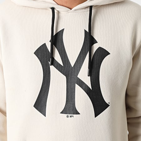 '47 Brand - Sudadera con capucha New York Yankees Imprint Burnside Beige