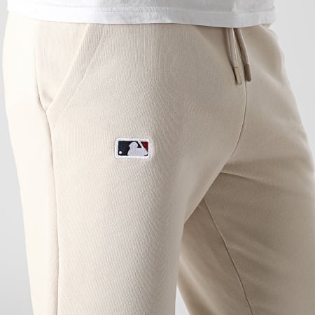'47 Brand - New York Yankees Bordado Burnside Beige Pantalones de chándal
