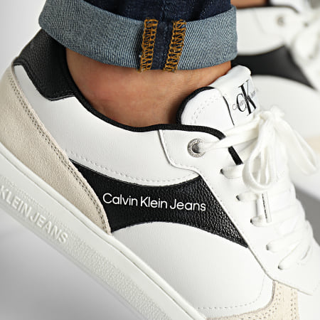 Calvin Klein - Zapatillas Casual Cupsole Lace Up 0494 Blancas