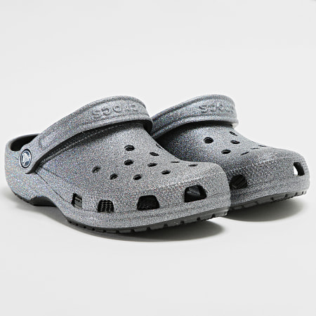 Crocs - Sandales Femme Classic Crocs Glitter II Clog Noir