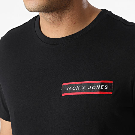 Jack And Jones - Tee Shirt Xander Patch Noir