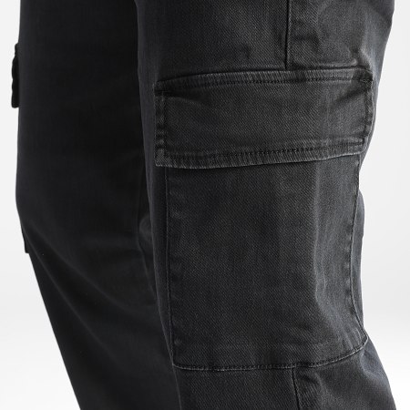 LBO - Pantalón cargo pata ancha con bolsillos 0128 Negro