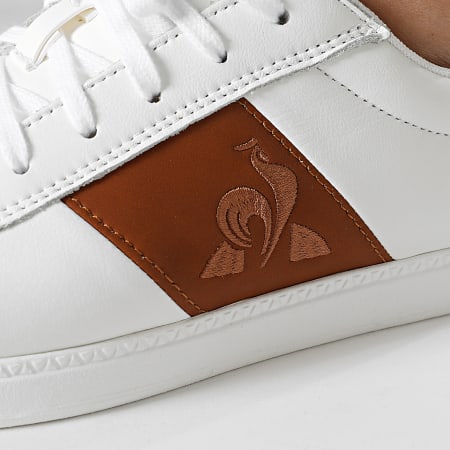 Le Coq Sportif - CourtClassic Nero Jean 2220396 Optical White Brown Sneakers