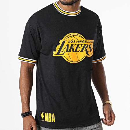 New Era - Los Angeles Lakers Camiseta 60284633 Negro Amarillo