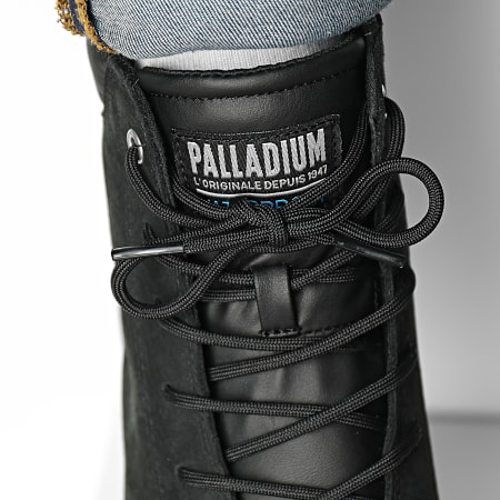 Palladium - Pampa SP20 Cuff Piel Impermeable 77891 Negro Negro