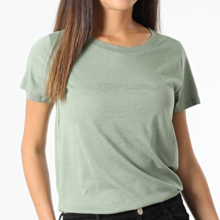 Teddy Smith - Camiseta Ticia 2 Verde, Mujer