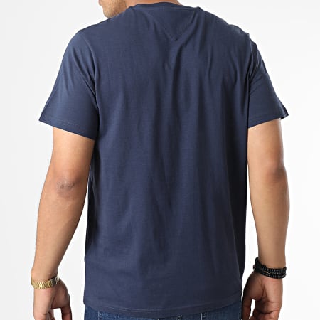 Tommy Jeans - Tee Shirt Essential Multilogo 4980 Bleu Marine
