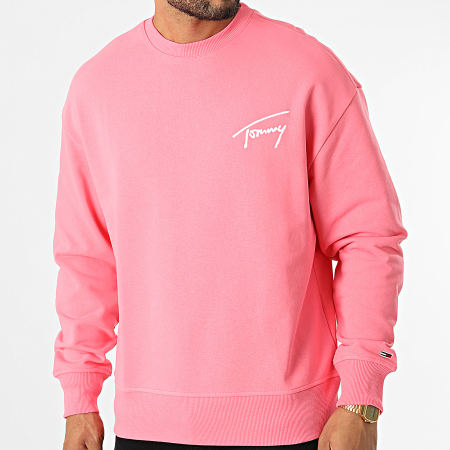 Tommy Jeans - Sweat Crewneck Tommy Signature 5206 Rose