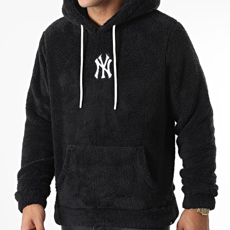 '47 Brand - New York Yankees Core Long Loop Fuzzy Black Fleece Hoodie