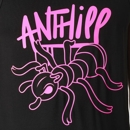 Anthill - Débardeur Ant Noir Rose Fluo