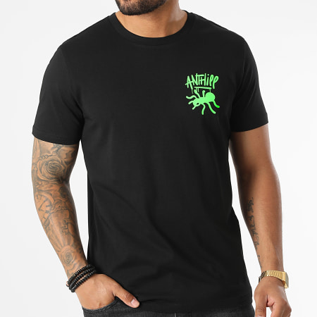Anthill - Tee Shirt Ant Noir Vert Fluo