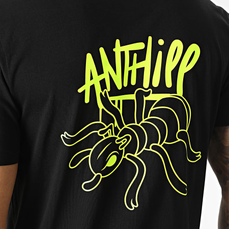 Anthill - Camiseta Hormiga Negro Amarillo Fluo