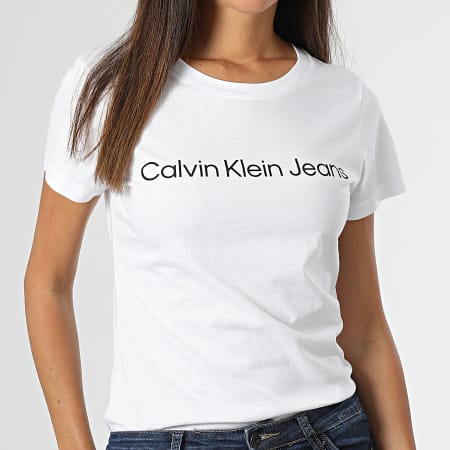 Calvin Klein - Set di 2 camicie da donna 6466 bianco grigio