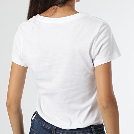 Calvin Klein - Lote De 2 Camisetas De Mujer 6466 Blanco Gris