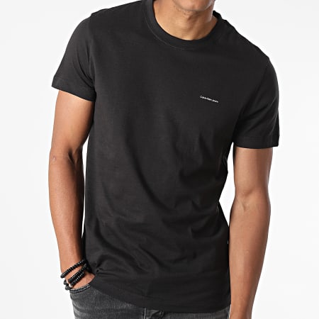 Calvin Klein - Lot De 2 Tee Shirts 2343 Noir Camel