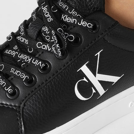 Calvin Klein - Sneakers classiche Cupsole Lace Up 0829 Nero Bianco Donna