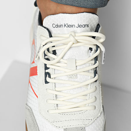 Calvin Klein - Baskets New Retro Runner 0417 White Coral Orange