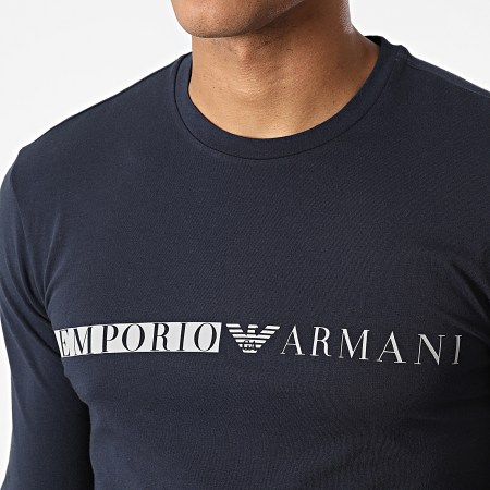 EA7 Emporio Armani - Tee Shirt Manches Longues 111984-2F525 Bleu Marine