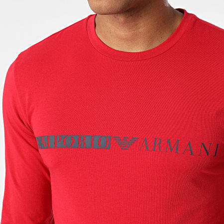 EA7 Emporio Armani - Maglietta a maniche lunghe 111984-2F525 Rosso