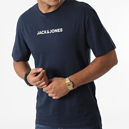 Jack And Jones - Tee Shirt Swish Bleu Marine