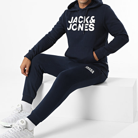 Jack And Jones - Tuta da ginnastica con logo Corp 12220976 Blu navy