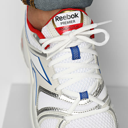 Reebok - Baskets Premier Road Plus VI HP2469 Footwear White Pure Grey Vector Red