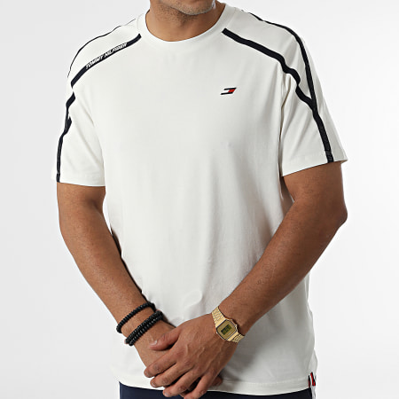Tommy Hilfiger - Camiseta con ribetes 7573 Blanco