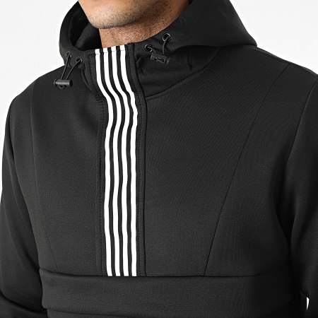 Zayne Paris  - E320 Conjunto de chaqueta negra con cremallera y pantalón de chándal