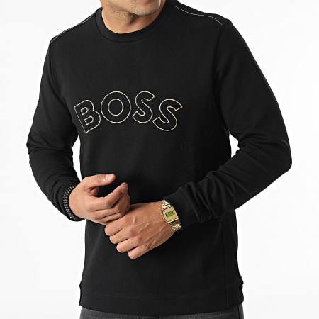 BOSS - Sweater met ronde hals 50477122 Zwart