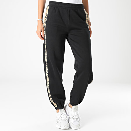 Calvin Klein - Pantaloni da jogging a fascia neri da donna 9738