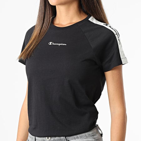 T shirt champion noir femme sale