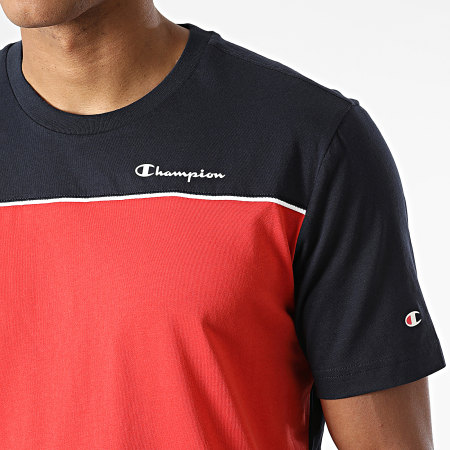 Champion - Tee Shirt 217855 Rouge Bleu Marine
