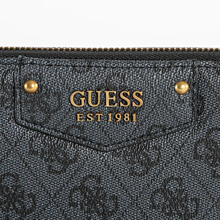 Guess - Portefeuille Femme Eco Brenton Gris Anthracite