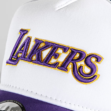 New Era - Los Angeles Lakers Trucker Team Colour Block Cap Purple White