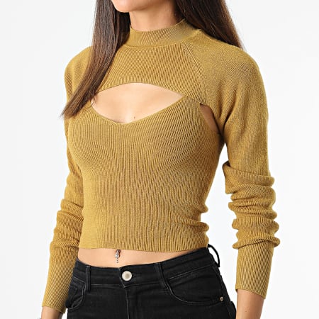 Only - Ensemble Pull Femme Sibba Jaune Moutarde