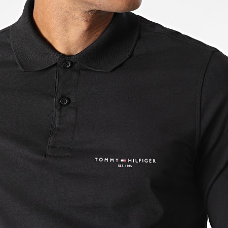 Tommy Hilfiger - Polo Manches Longues Clean Jersey 8790 Noir