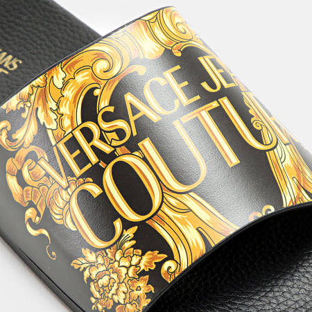 Versace Jeans Couture - Claquettes Fondo Slide 73YA3SQ2 Noir Renaissance