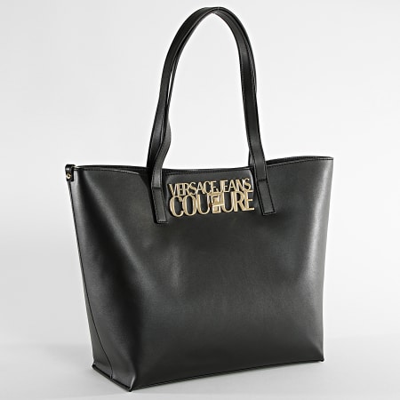 Versace Jeans Couture - Lot Borsa da donna e frizione Logo 73VA4BL8 Nero Oro
